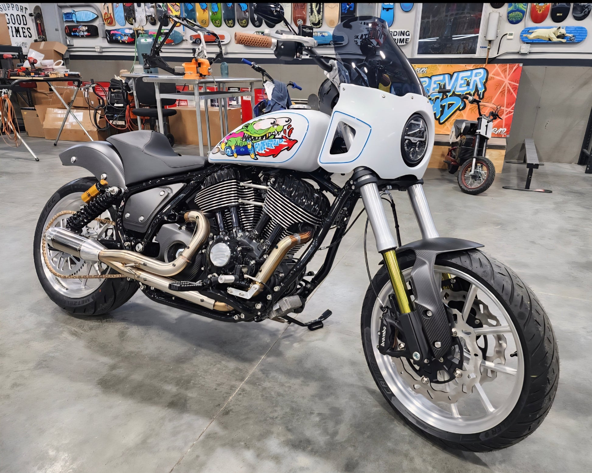 Forever Rad FTR Front Fender conversion for inverted Indian Challenger/Pursuit/Sport Chief - Forever Rad-Forever Rad