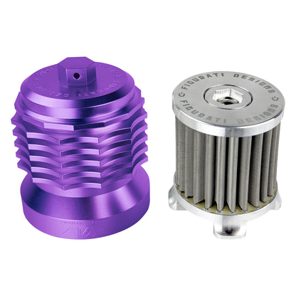 Performance Magnetic Oil Filter for Harley-Davidson (1984-2026) - Purple