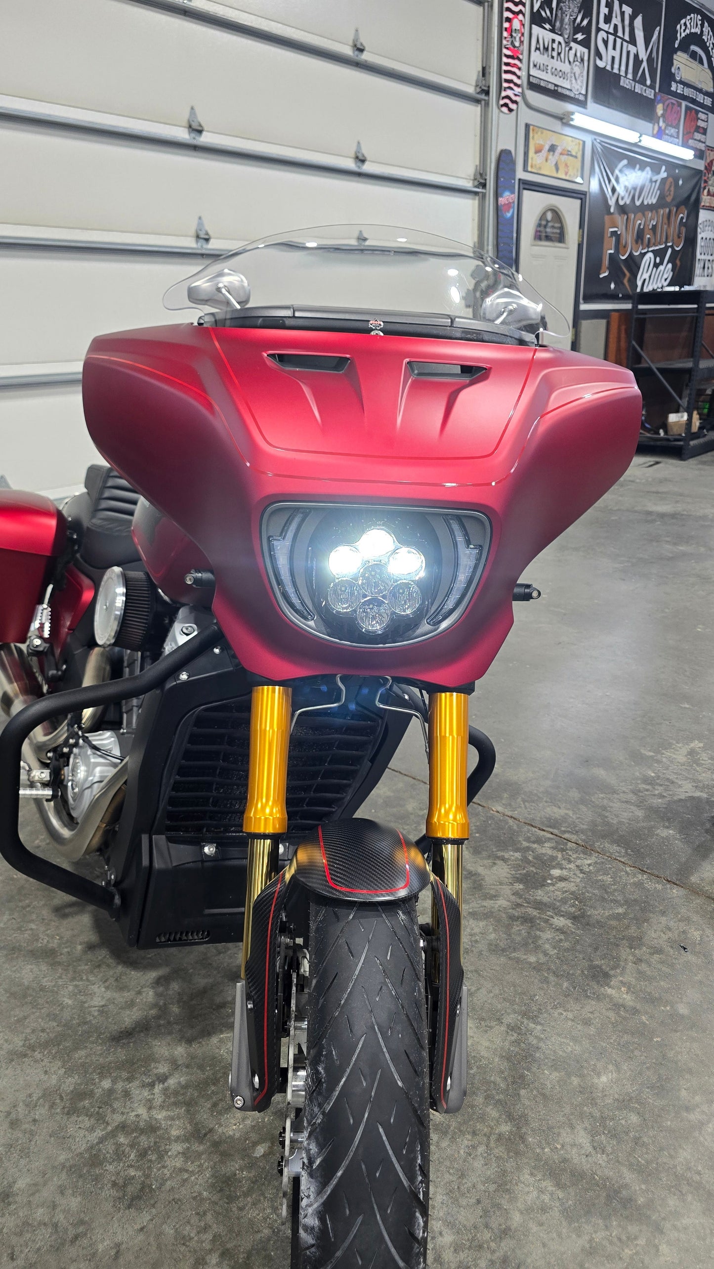 Forever Rad Custom Dynamics Shark Demon Headlight for 25+ Indian Power Plus Chieftain & Roadmaster - Forever Rad-Forever Rad