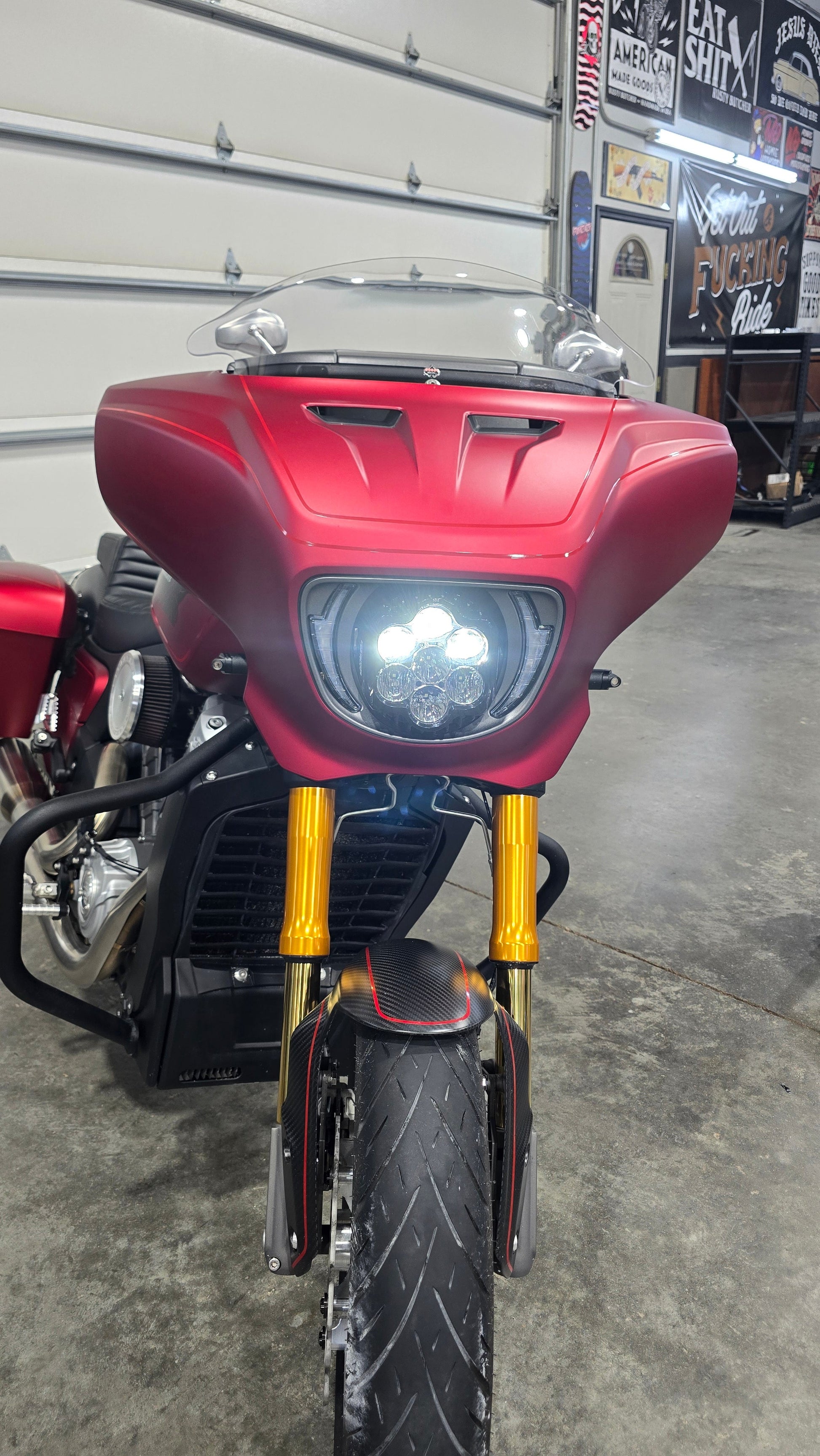 Forever Rad Custom Dynamics Shark Demon Headlight for 25+ Indian Power Plus Chieftain & Roadmaster - Forever Rad-Forever Rad