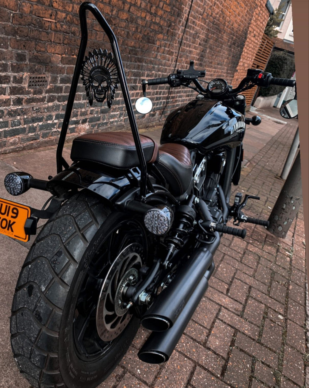 Yamaha bolt custom sales sissy bar