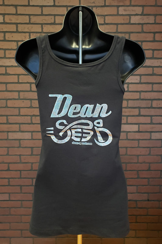 Women's Dean Speed Tank Top - Black with Silver Prizm Logo