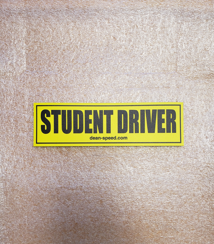 Dean Speed Student Driver Vehicle Magnet