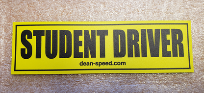 Dean Speed Student Driver Vehicle Magnet