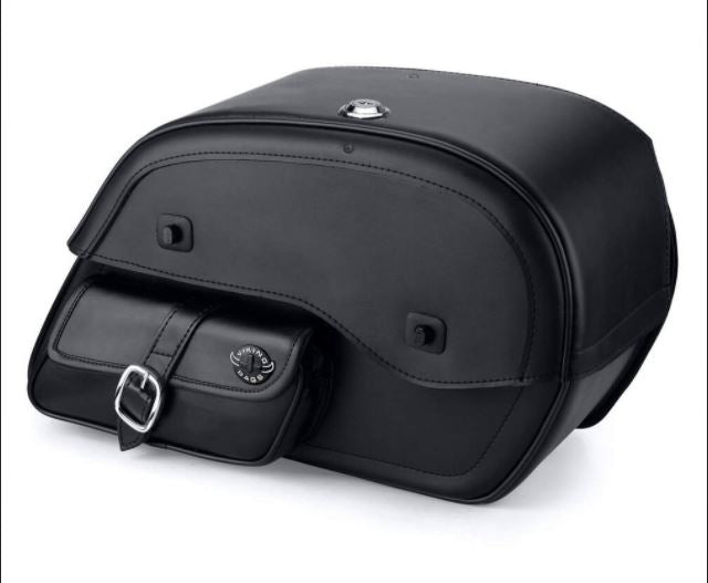 Viking Essential Side Pocket Large Indian Scout/Scout Sixty Leather Motorcycle Saddlebags