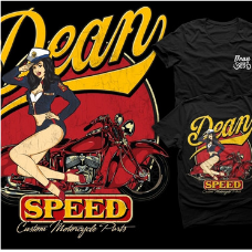 Dean Speed Semper Sexy - Men's T-Shirt - Black