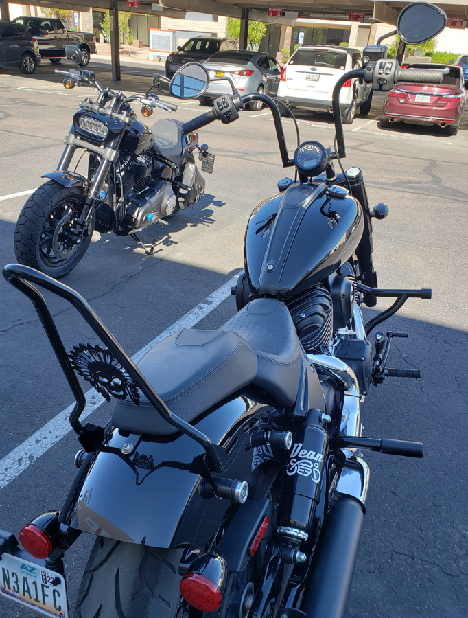 '22+ Indian Chief Slim Side Classic Sissy Bar DeanSpeed