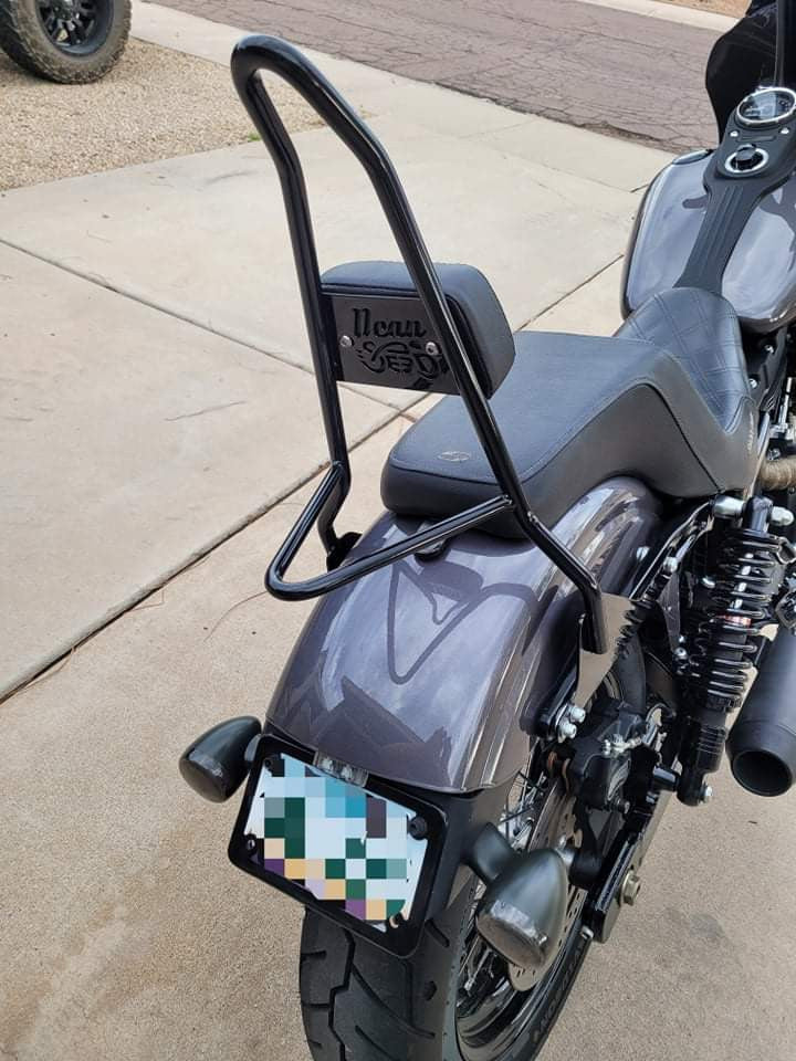 Custom dyna on sale sissy bar